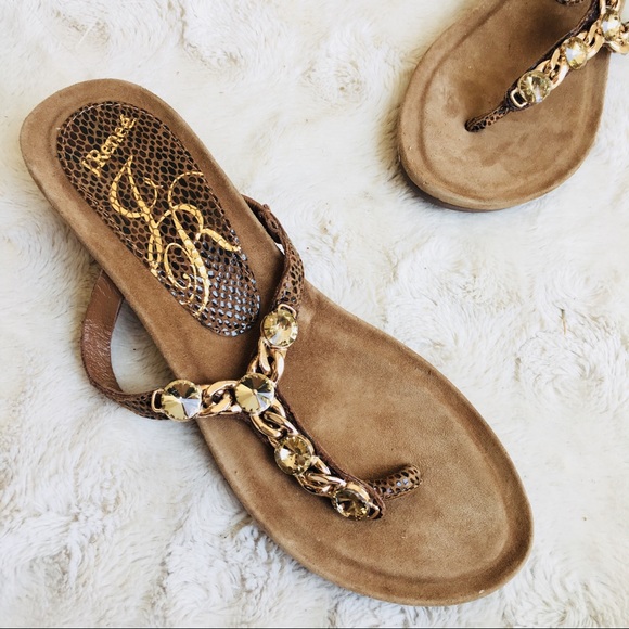 J.Renee Shoes - J. Renee gold sandals